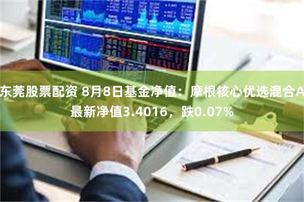 东莞股票配资 8月8日基金净值：摩根核心优选混合A最新净值3.4016，跌0.07%